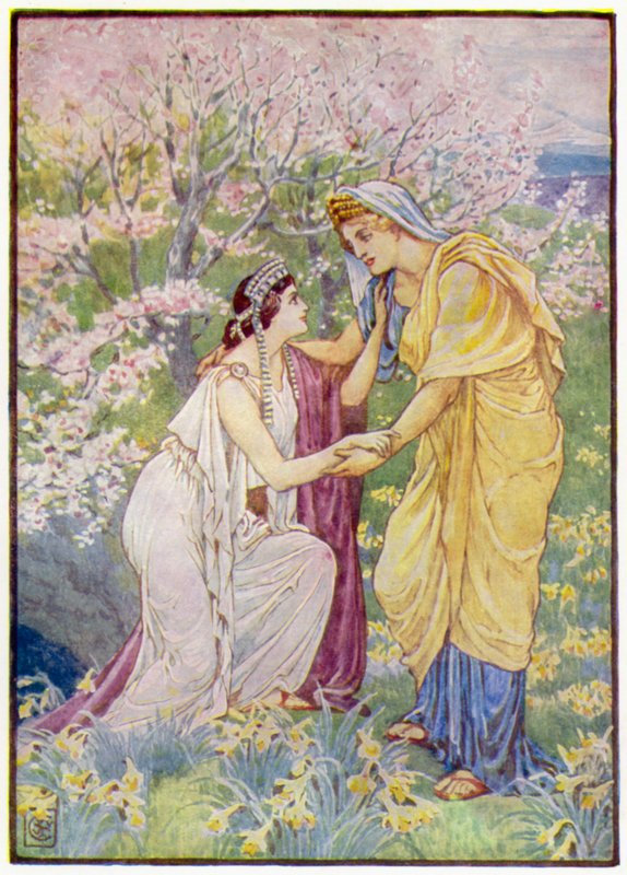 Demeter se radovala, protože její dcera byla po jejím boku od after Walter Crane