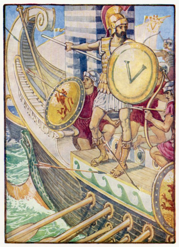 Stal se terčem každého šípu od after Walter Crane