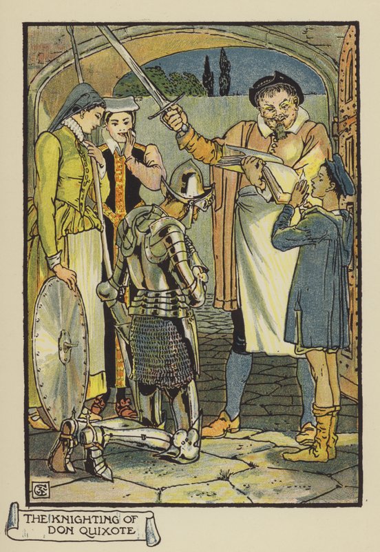 Rytíř Dona Quijota od after Walter Crane