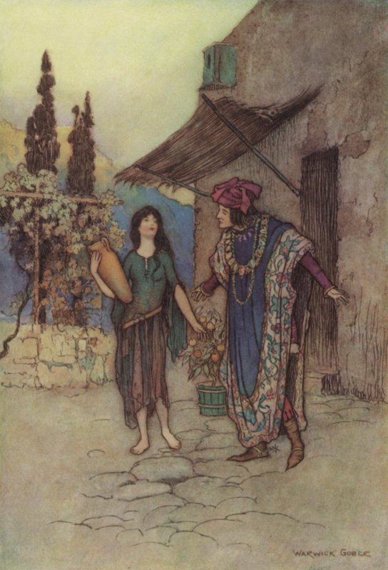 Geoffrey Chaucer, Příběh úředníků od after Warwick Goble