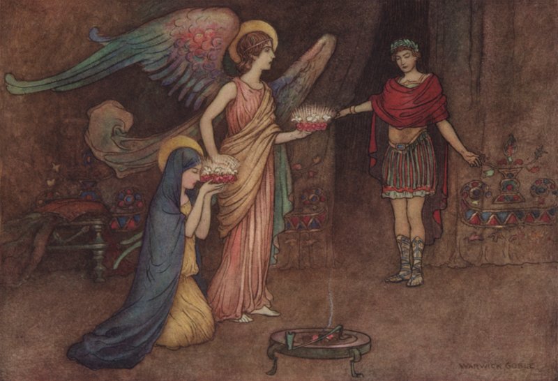 Geoffrey Chaucer, Příběh druhé jeptišky od after Warwick Goble