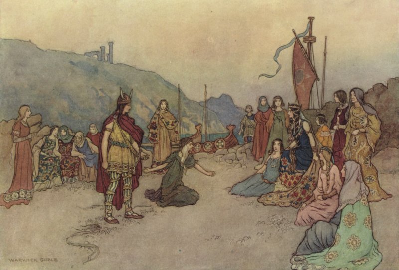 Geoffrey Chaucer, Příběh manželky Bathů od after Warwick Goble