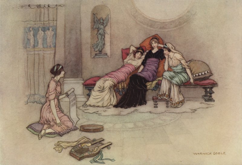 Geoffrey Chaucer, Troilus a Criseyde od after Warwick Goble