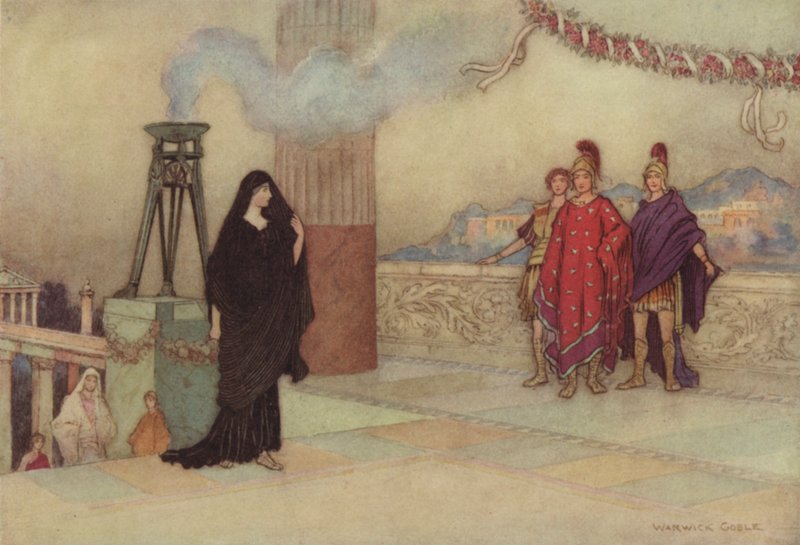 Geoffrey Chaucer, Troilus a Criseyde od after Warwick Goble