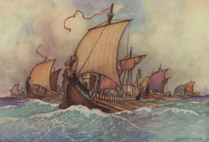 Geoffrey Chaucer, Troilus a Criseyde od after Warwick Goble