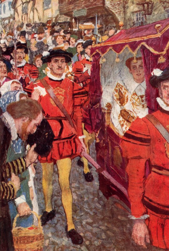 Shakespeare vidí královnu procházet kolem od after William Hatherell