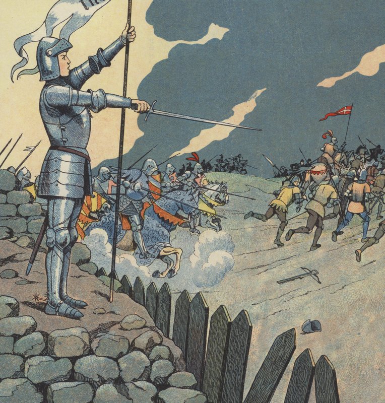 Johanka z Arku osvobozující město Orleans od Angličanů od pseudonym for Onfray de Breville Jacques Job