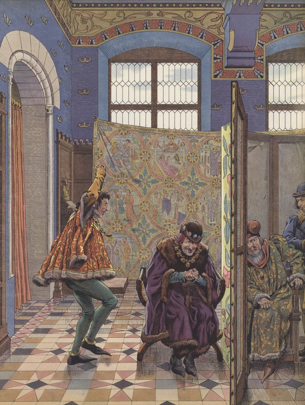 Plán Ludvíka XI. s cílem oddělit Burgundy od jejich anglických spojenců (barva litho) od pseudonym for Onfray de Breville Jacques Job
