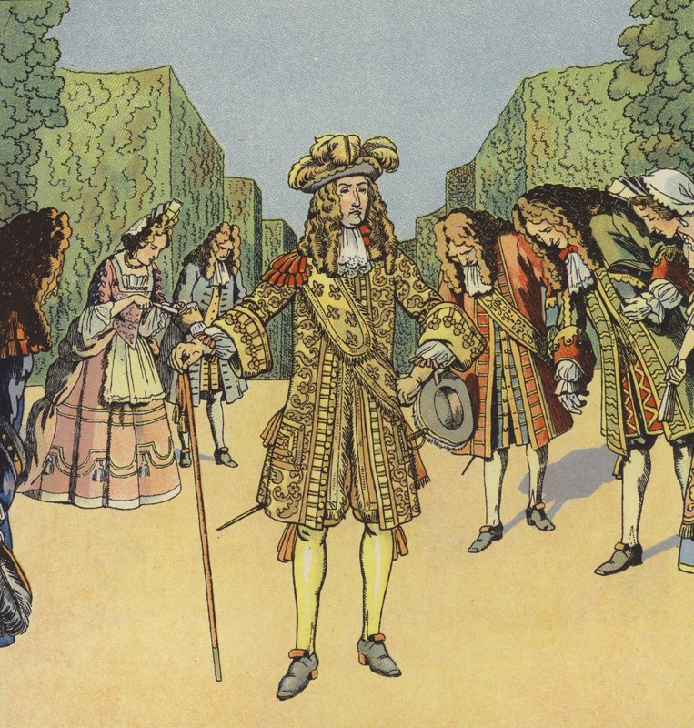 Král Slunce, Ludvík XIV. Francouzský (barva lito) od pseudonym for Onfray de Breville Jacques Job