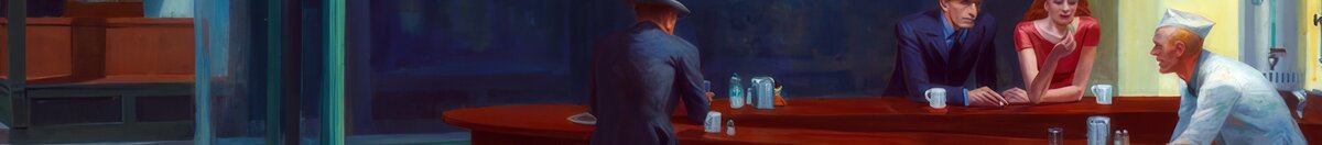 Noční ptáci (Edward Hopper), Detail: Einsamer Gast von hinten