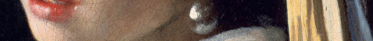 Dívka s perlou (Jan Vermeer van Delft), Detail: Perlenohrring