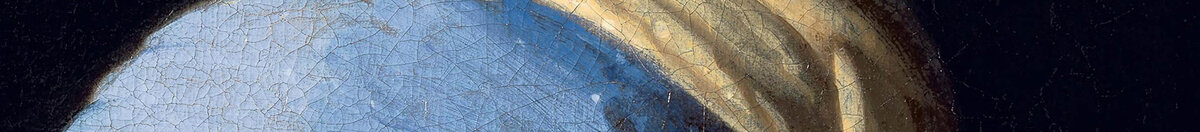 Dívka s perlou (Jan Vermeer van Delft), Detail: Blau-gelber Turban