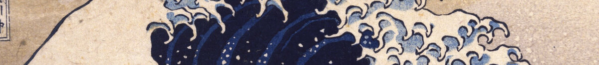 Velká vlna u Kanagawy (Katsushika Hokusai), Detail: Klauenförmige Schaumkämme