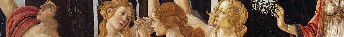Jaro (Sandro Botticelli), Detail: Reigen der drei Grazien