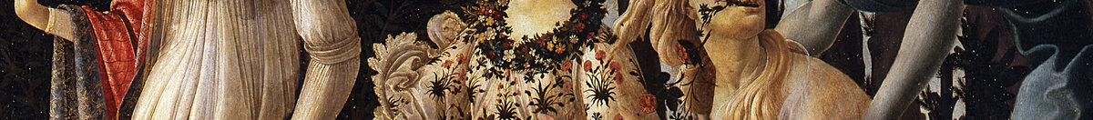 Jaro (Sandro Botticelli), Detail: Flora mit Blumenkleid