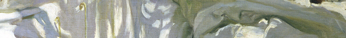 Spravování plachty, 1896 (Joaquín Sorolla), Detail: Weißes Segeltuch im Licht