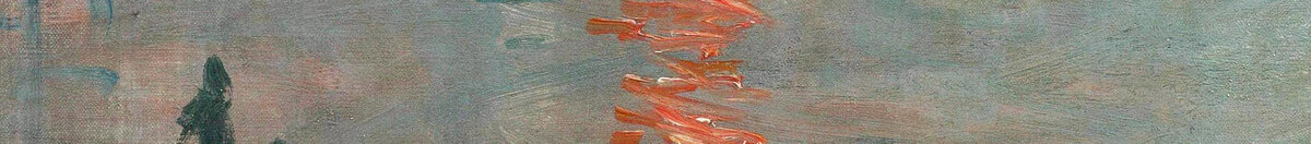 Imprese, východ slunce, 1872 (Claude Monet), Detail: Sonnenspiegelung im Wasser
