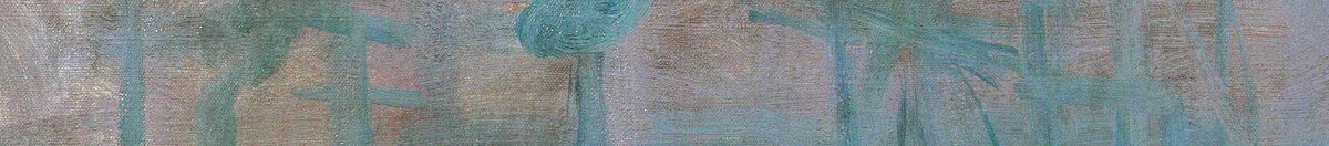 Imprese, východ slunce, 1872 (Claude Monet), Detail: Hafenkräne und Masten im Dunst