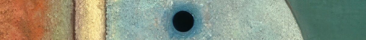 Vzhůru (Wassily Kandinsky), Detail: Auge im hellblauen Halbkreis