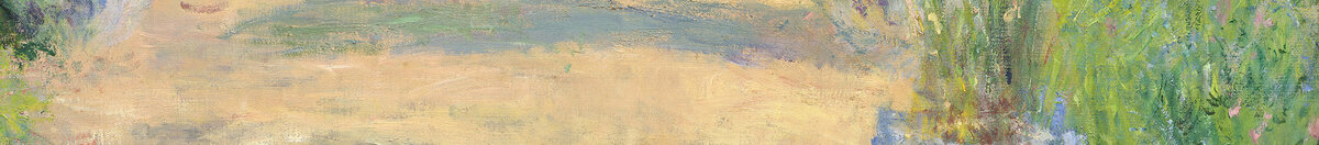 Umělcova zahrada ve Vétheuil, 1880 (Claude Monet), Detail: Blau-weiße Keramikvase