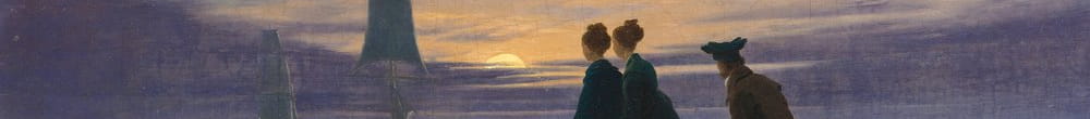 Východ měsíce u moře (Caspar David Friedrich)