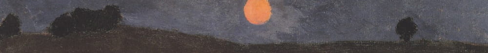 Měsíc nad krajinou (Paula Modersohn Becker)