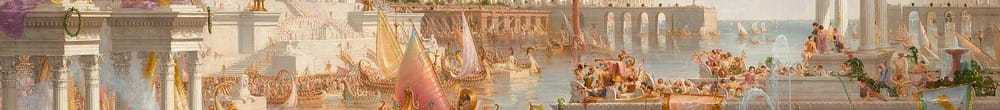 Průběh říše. The Consummation of Empire, 1836. (Thomas Cole)
