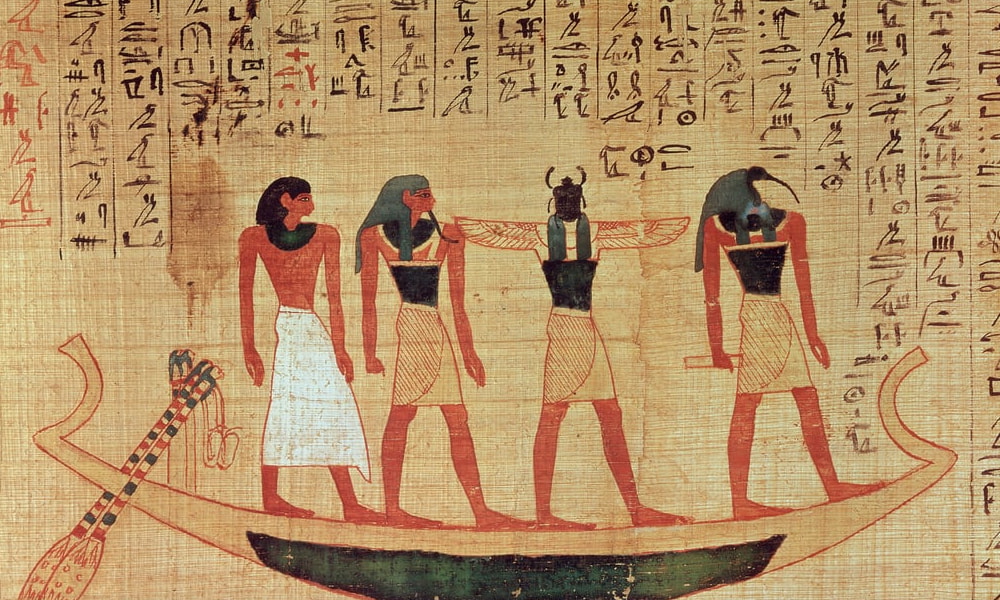 Hieroglyfy a nástěnné malby
