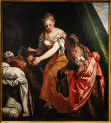 Judith s hlavou Holoferna, detail