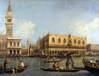 Canaletto (1697 - 1768): Pohled na Dóžecí palác v Benátkách, Milán, Pinacoteca di Brera