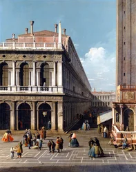 Piazza San Marco - Canaletto (1697-1768). Olej na plátně