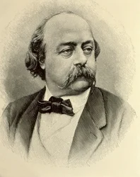 FLAUBERT, Gustave (1821-1880). Anglický spisovatel. Rytina