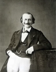 portrét Jacquese Offenbacha (1819-1880), německého skladatele, naturalizované francouzštiny od Nadara.
