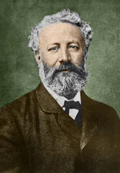 Portrét Julese Verna (1828-1905), francouzského spisovatele, od Nadara
