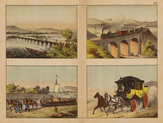 Doprava (barevná litografie)