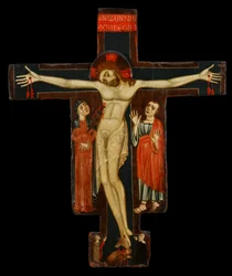 Krucifix, konec 1200 (tempera na panelu)