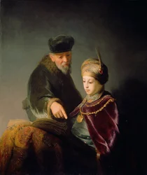Mladý učenec a jeho učitel, c. 1629-30 (olej na plátně)