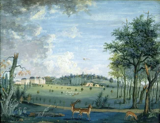 Parc du Raincy, zámek a skály, c.1754-93