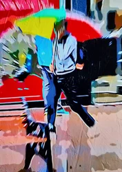 Déšť ve městě