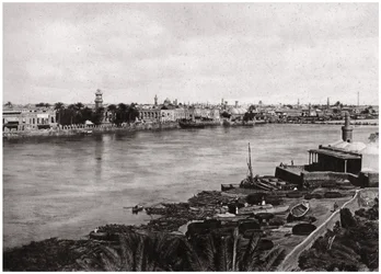 Moderní Bagdád, město chalífů, Irák 1925