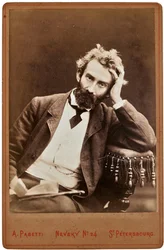 Portrét Nicholase Miklouho-Maclaye (1846-1888) - Nikolai Mikloukho-Maclai - ukrajinsko-ruský etnolog, antropolog a biolog. Fotoateliér Státní skanzen A. Pasetti Spasskoye-Lutovinovo