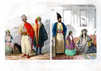 Kavkazská rasa, Kurdové a Peršané, 1873