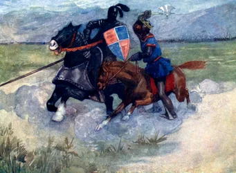 Bruce zvedl svou bitevní sekeru vysoko do vzduchu..., 1314, 1905