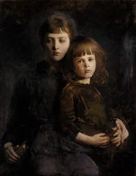 Bratr a sestra Mary a Gerald Thayerovi, 1889.