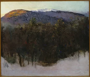 Monadnock, zimní východ slunce