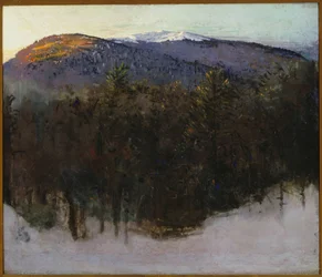Monadnock, zimní východ slunce