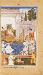 Bhishma radí Yudhishthirovi o povaze čtyř varn neboli kast, 1598