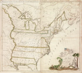 První národní mapa Ameriky, 1784