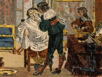 Holič za Ludvíka XIII. - po A. Bosse