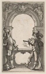 Frontispis k Francouzským gardám, 1632.